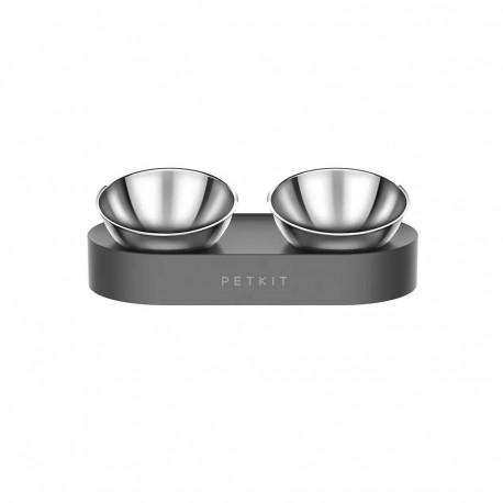 Pet Supplies - Petkit Fresh Nano Adjustable Feeding Bowls Stainless Steel Black