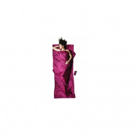 Travel Sheet - COCOON Silk Sleeping Bag Liner 900mm x 2200mm 290g Mulberry Red