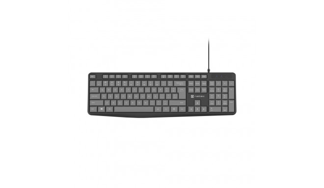 KEYBOARD NATEC NAUTILUS US LAYOUT SLIM BLACK-GREY