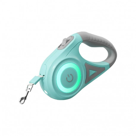 Rojeco Dog Automatic Leash LED 5 m (green)