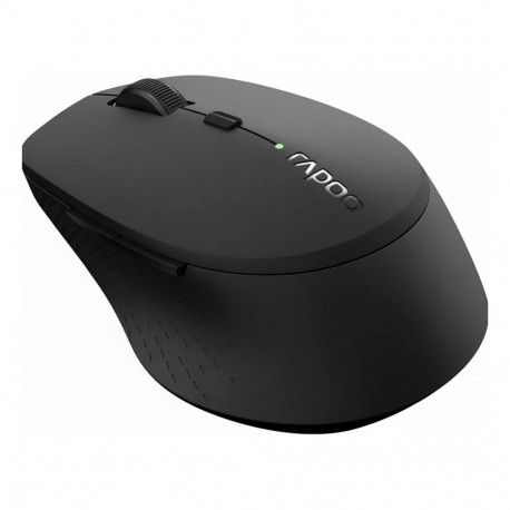 "Rapoo Kabellose lautlose Multi-Mode-Maus ""M300"", dunkelgrau, Einstellbarer Sensor mit 1.600 DPI"