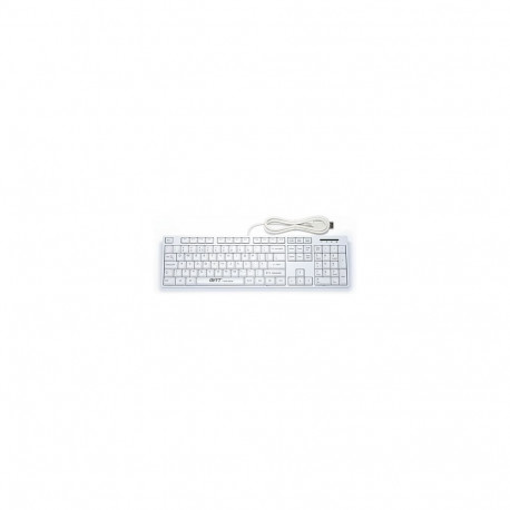 "GETT GCQ CleanType Easy Basic Tastatur mit Kunststoffgehaeuse IP 68 NUM-Block 105 Tasten USB Farbe: