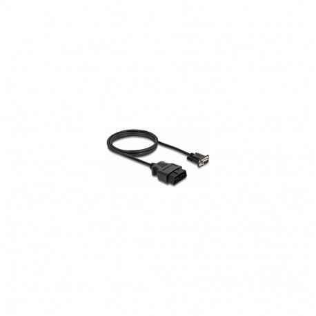 "Adapterkabel OBD-2 Stecker auf Sub-D 9 Pin Buchse mit Schrauben 1,15 m"
