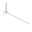 laevalgusti LED Tanger 100+60cm must