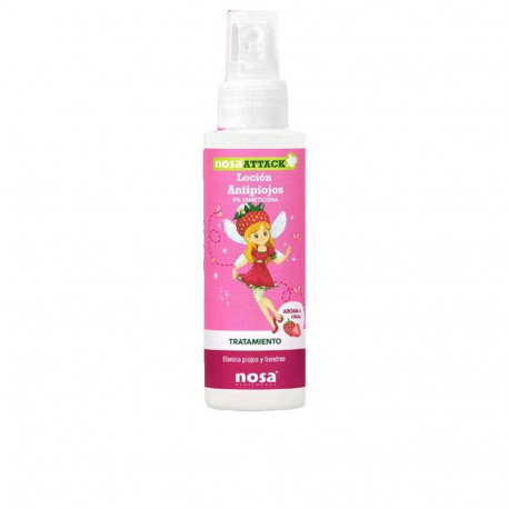 NOSA ATTACK loción antipiojos dimeticona fresa 100 ml