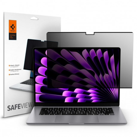 Privaatsusfilter SafeView, Apple MacBook Air 15" (2023-2026), Spigen