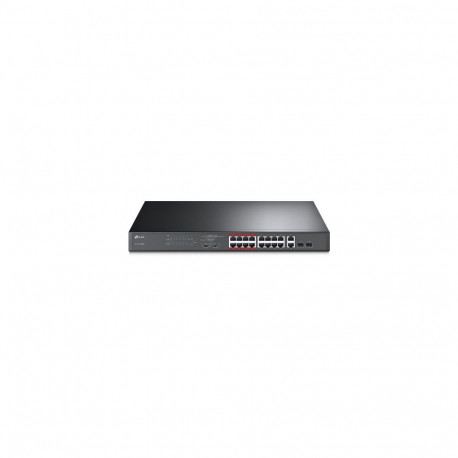 TP-Link TL-SL1218MP 16-Port 10/100Mbps + 2-Port Gigabit Unmanaged PoE Switch