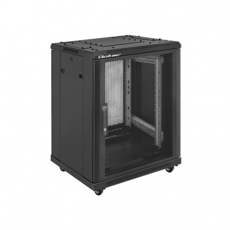 Qoltec RACK 19" cabinet | 15U | 600 x 600 x 855 | Perforated door