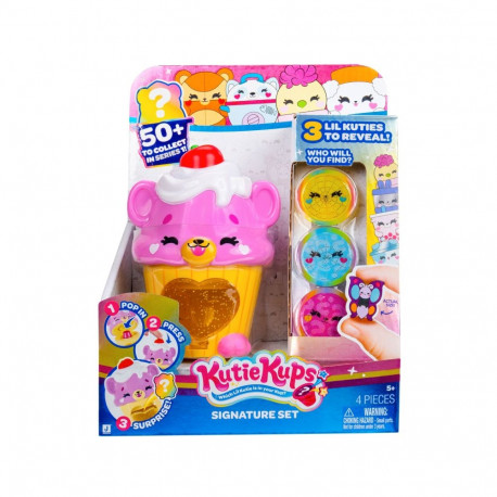 KUTIE KUPS mängukomplekt müügiautomaat 3 kapsliga
