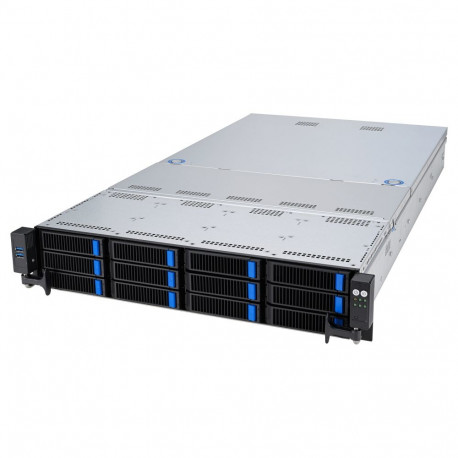 Asus barebone rack-server RS521A-E12-RS12U/1G/1.6kW/12NVMe/FAN/RH/OCP/GPU 2U Single Socket SP5 90SF0