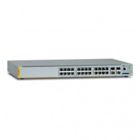 Allied hallatav kommutaator L2+ 24 x 10/100/1000Mbps POE+ porti 4 x SFP uplink pesa