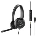 Speedlink kontori peakomplekt METIS USB stereo, must