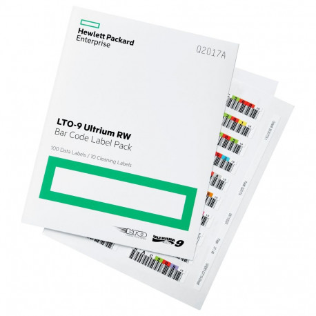 "HP Q2017A LTO9 Barcodelabel 100 Stück / Reinigungslabel 10 Stück"