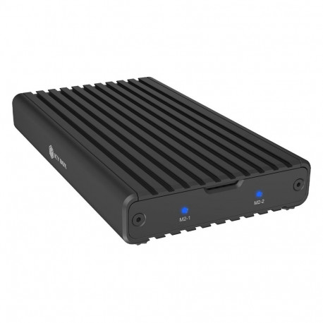 ICY BOX M.2 PCIe NVMe korpus 2-pesaline USB 3.2 Gen 2x2 Type-C® 20Gbit/s tööriistavaba paigaldus