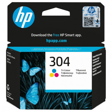 HP tint 304 N9K05AE värviline, tsüaan/magenta/kollane