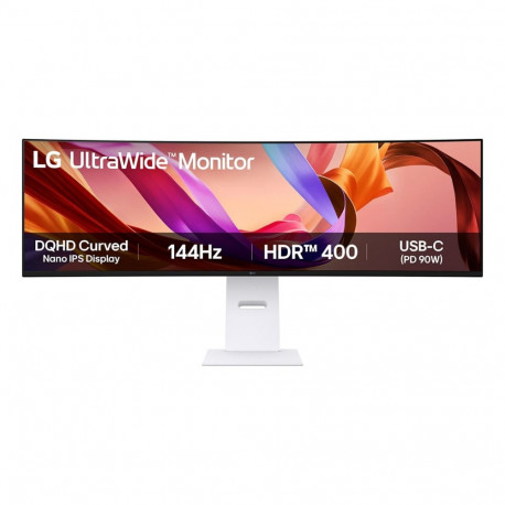 "124,5 cm/49"" (5120×1440) LG 49U950A-W 32:9 Nano IPS 5 ms 144 Hz HDMI ×2 DisplayPort ×1 USB-C (90W)