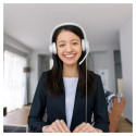 "Logitech H390 Headset on-ear wired USB-A off-white"