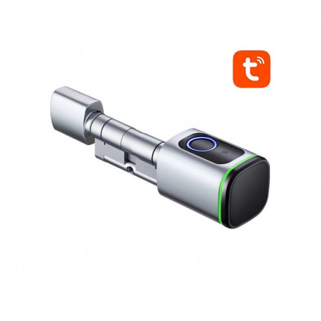 Digital Lock Cylinder - AVATTO SDL-S1-S60 Fingerprint, IC Card, Tuya App, Silver