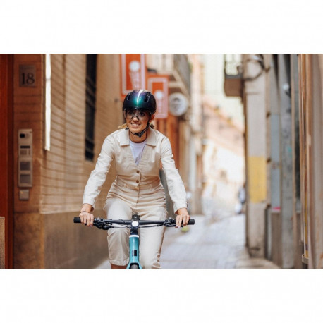 Cycling Helmet - HJC CALIDO PLUS L, removable visor, adjustable fit, ventilation, Pearl Grey