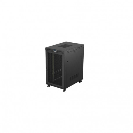 Lanberg 19" põrandapealne rack-kapp 27U/800X1200 (lamepakendis) võrgust uksega LCD, must