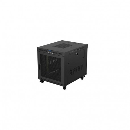 Lanberg rack-kapp V2 19" eraldiseisev 15U/800X1000 (lamedapakis) võrkukse ja LCD-ekraaniga, must