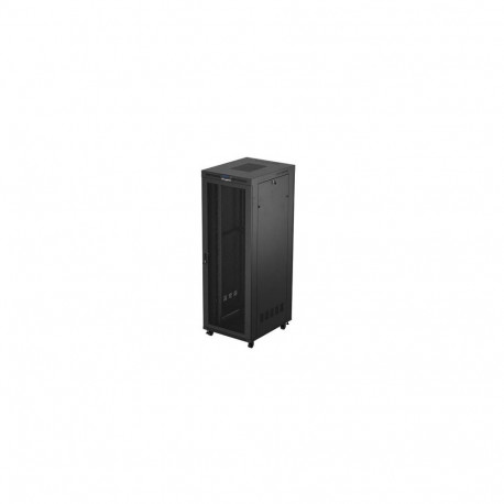 RACK CABINET 19" FREE-STANDING 47U/800X1000 (FLAT PACK) WITH MESH DOOR LCD BLACK LANBERG V2