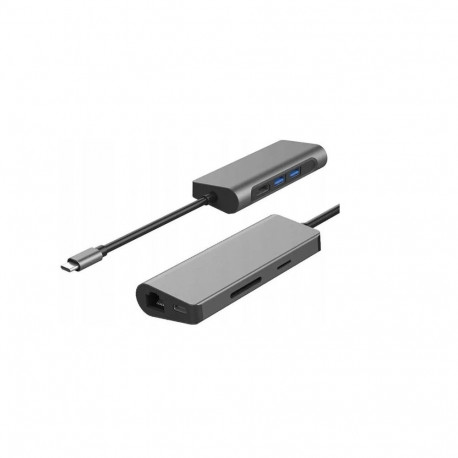 Gigabyte USB-C 7in1 Docking Station | microSD, RJ-45 (Ethernet), USB 3.0 A, USB-C, SD, HDMI, 3.5 mm 
