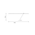 TABLE LED LIGHT TANGER 85CM BLACK