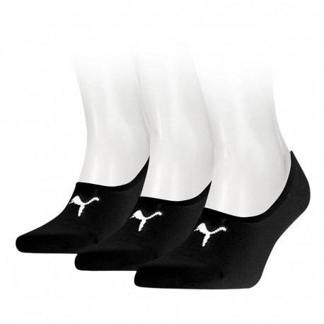 Puma sokid Footie 906930 01 3-pakk unisex 35-38, must