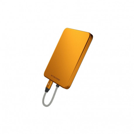 Nitecore POCKET 5 magnetische ultradunne powerbank Alloy Orange