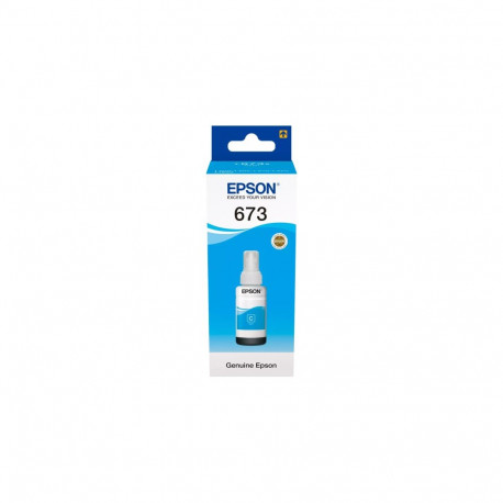 Epson 673C (C13T67324A) Ink Refill Bottle, Cyan
