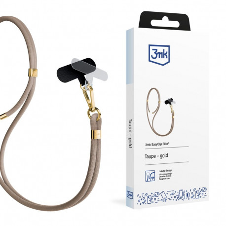 3mk kaelapael EasyClip Elite nailon tsink, hallikaspruun (kuldne)