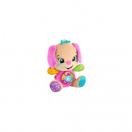 Fisher-Price Laugh & Learn Smart Stages Sis Pink Plush Baby Musical Learning Toy, Multilanguage 