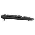"Logitech Wave Keys Ergonomic KB Graphite"