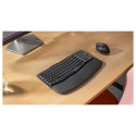 "Logitech Wave Keys Ergonomic KB Graphite"