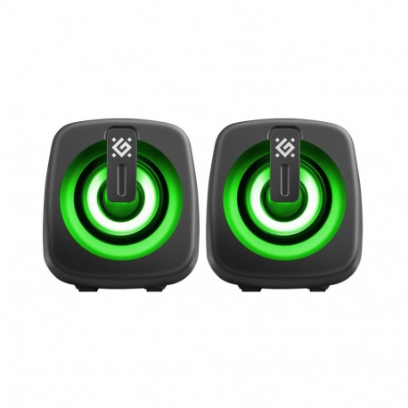 PC speakers J1 2.0 6W L ED USB black
