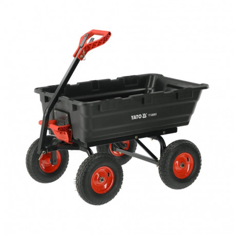 Yato aiatrailer YT-86961, 550kg, 1160x810x1030mm, 330mm, 100mm, 4 ratast, kallutusfunktsioon, täispu