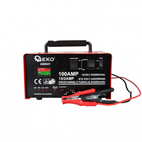 Akumulatora lādētājs GS/CE 100A 6/12V, G80021 GEKO