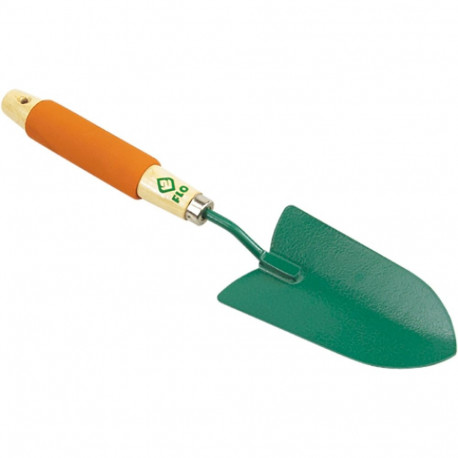 Flo garden trowel 99047, 36.5cm, 7cm, 15cm, steel, wooden handle, pointed, small spade
