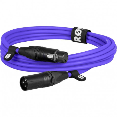 Premium XLR-kaabel XLR3M-PU 3m, lilla