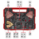 Einhell-KWB multi-tool set, 70 pieces, in XXL PLUS CASE (for multifunctional tools)