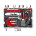 Einhell-KWB E-Case tool case renovation, 78 pieces (black/red)