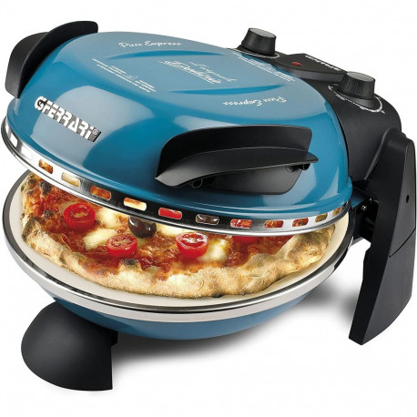 Delizia Pizzaofen G1000604 (blau, 1.200 Watt, für Pizza Ø 31cm)