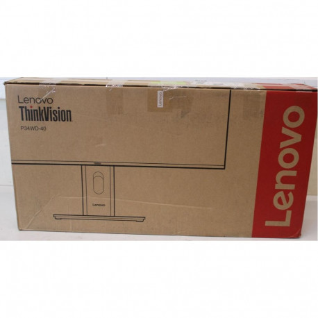 Lenovo SALE OUT. ThinkVision | P34WD-40 | 34 " | IPS | 21:9 | 120 Hz | 4 ms | 3440x1440 pixels | 350