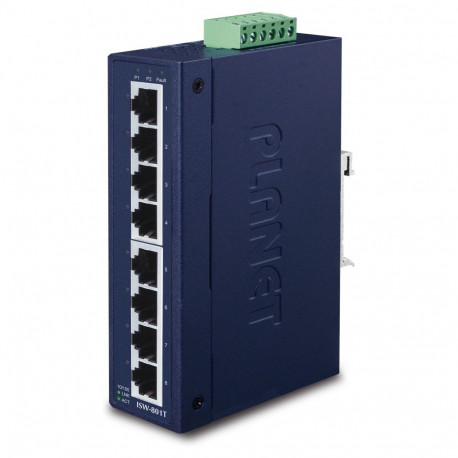 Planet tööstuslik Fast Ethernet lüliti ISW-801T 8-Port 10/100TX