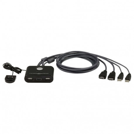 ATEN KVM-lüliti CS22U-HF 2 port USB/HDMI kaabel