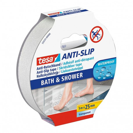 "tesa Anti-Rutsch-Band 25 mm x 5 m transparent"