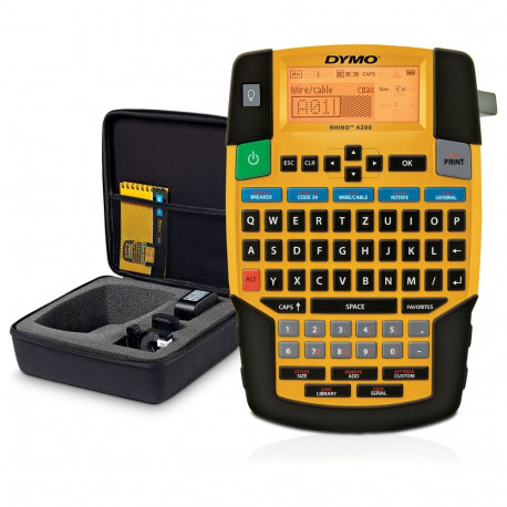 "DYMO Rhino 4200 - Industrielles Beschriftungsgerät, QWERTZ-Tastatur, im KofferSet"