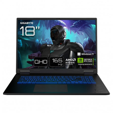 Gigabyte sülearvuti Gaming A18 RYZ7 260/32GB/1TBSSD/RTX5060/W11Home, prantsuse AZERTY asetus