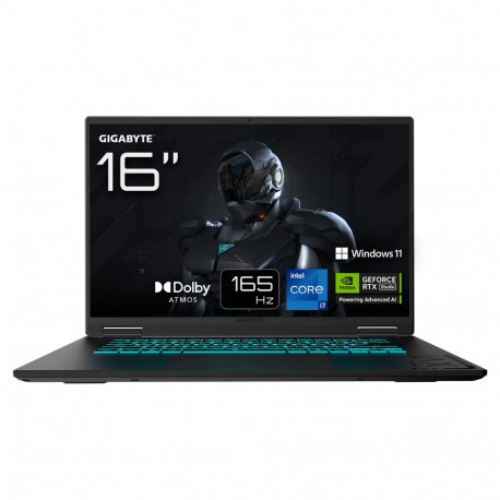 Gigabyte mänguri sülearvuti A16 i7 13620H 16GB 1TBSSD W11 Home prantsuse AZERTY asetus